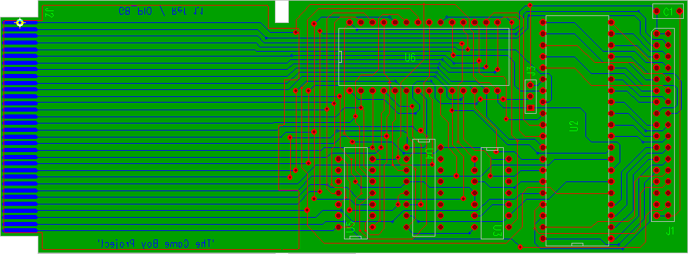 Figure 14: GB-I/O interface board layout